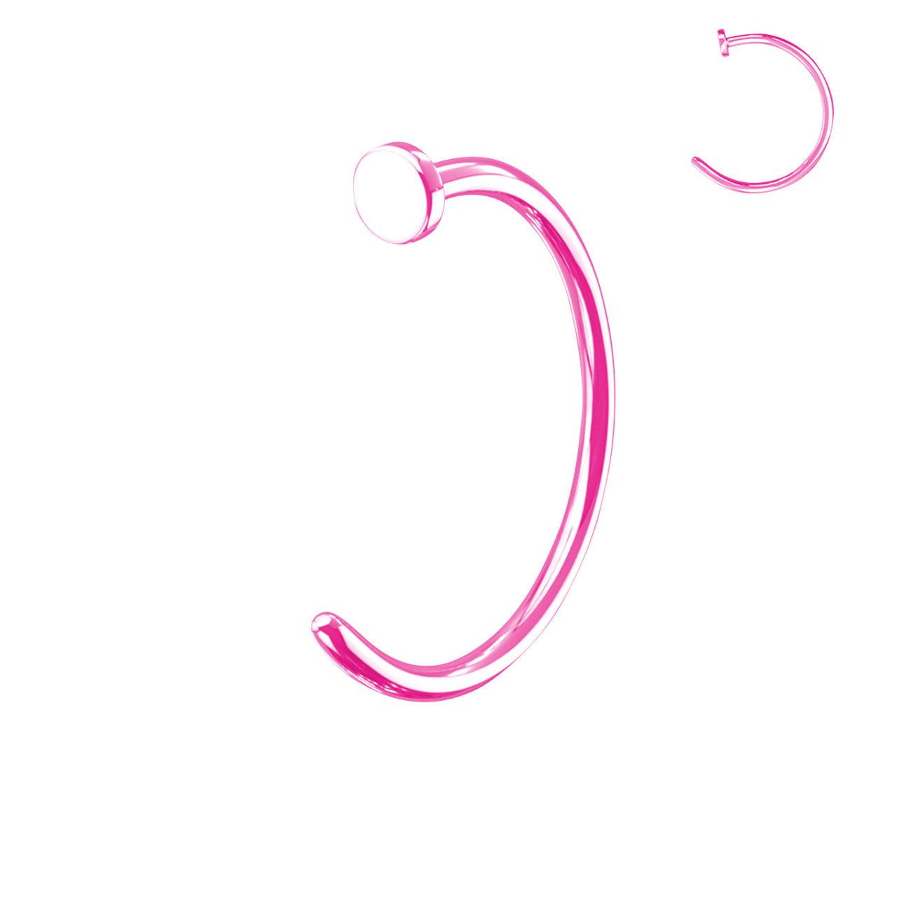 Titanium Anodized Nose Ring Hoop 20 Gauge - 8 Colors