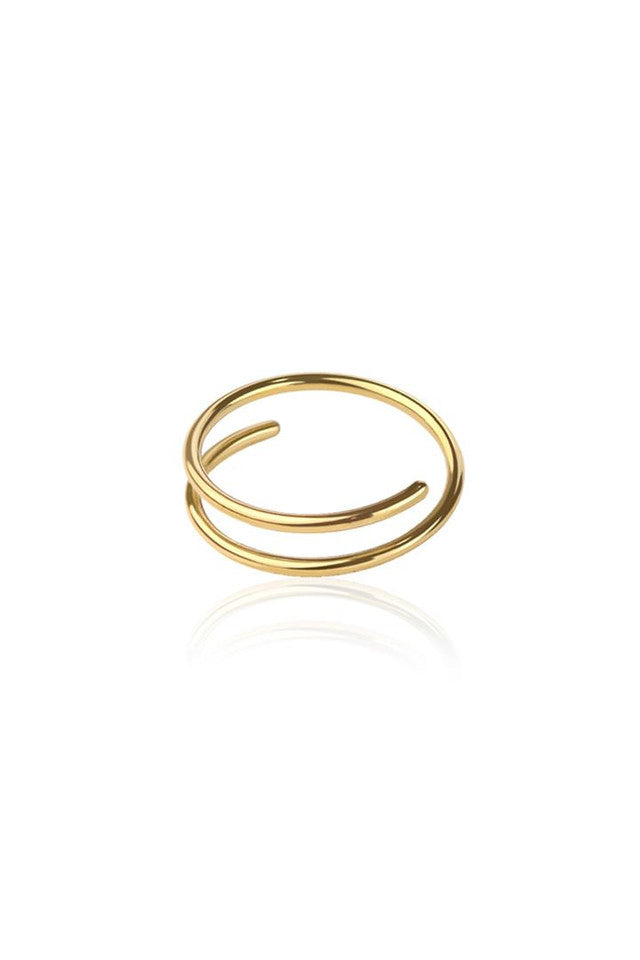 Surgical Steel Nose Ring 20 Gauge Double Hoop for Single Piercing