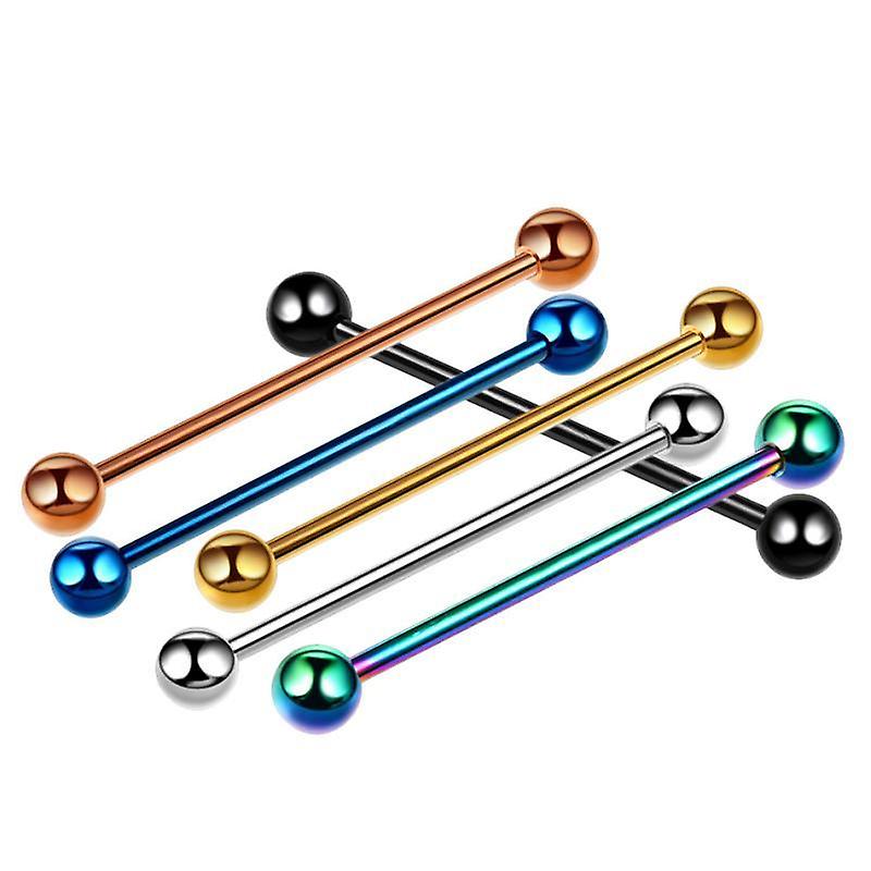 Surgical Steel Anodized Industrial Barbell 14 Gauge 1-1/2" - 10 Pack