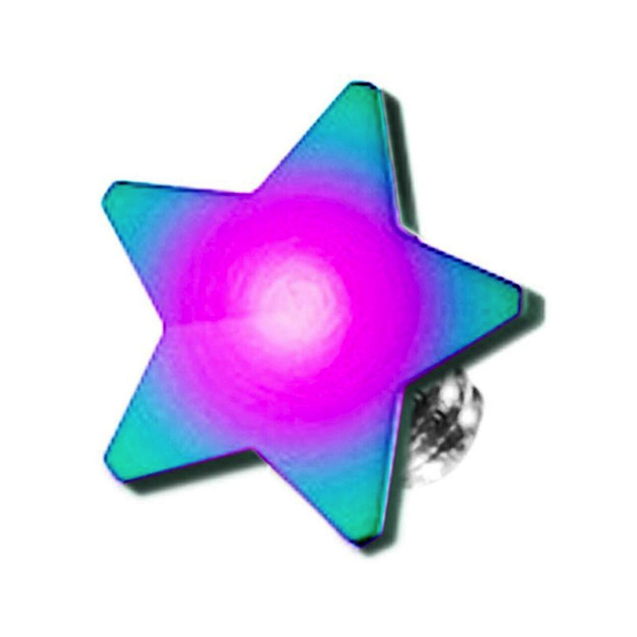Surgical Steel Dermal Top 14 Gauge 4 MM with Internally Threaded Star