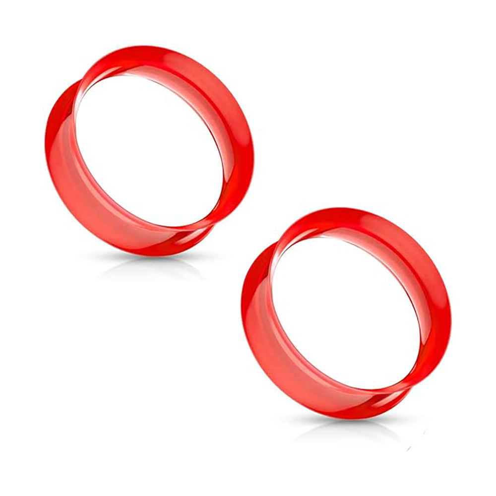 Double Flare Thin Silicone Plug Ear Tunnel 2 to 9/16" Gauge - Pair