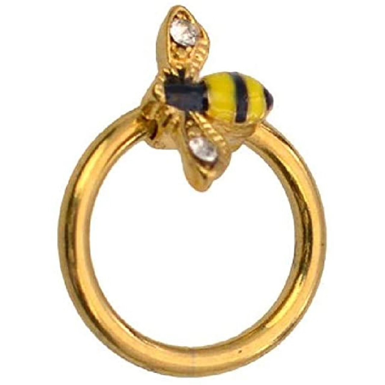 Surgical Steel Captive Bead Ring 16 Gauge 5/16" (8 MM) With Bumble Bee
