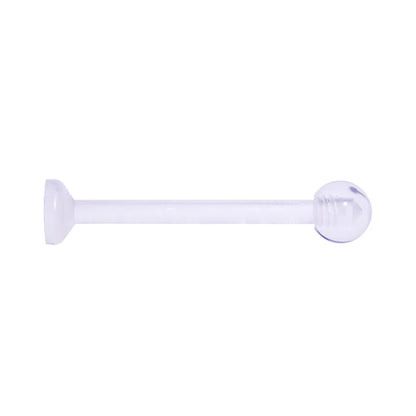 Acrylic Clear Straight Barbell 14 Gauge 5/8" Tongue Ring Retainer