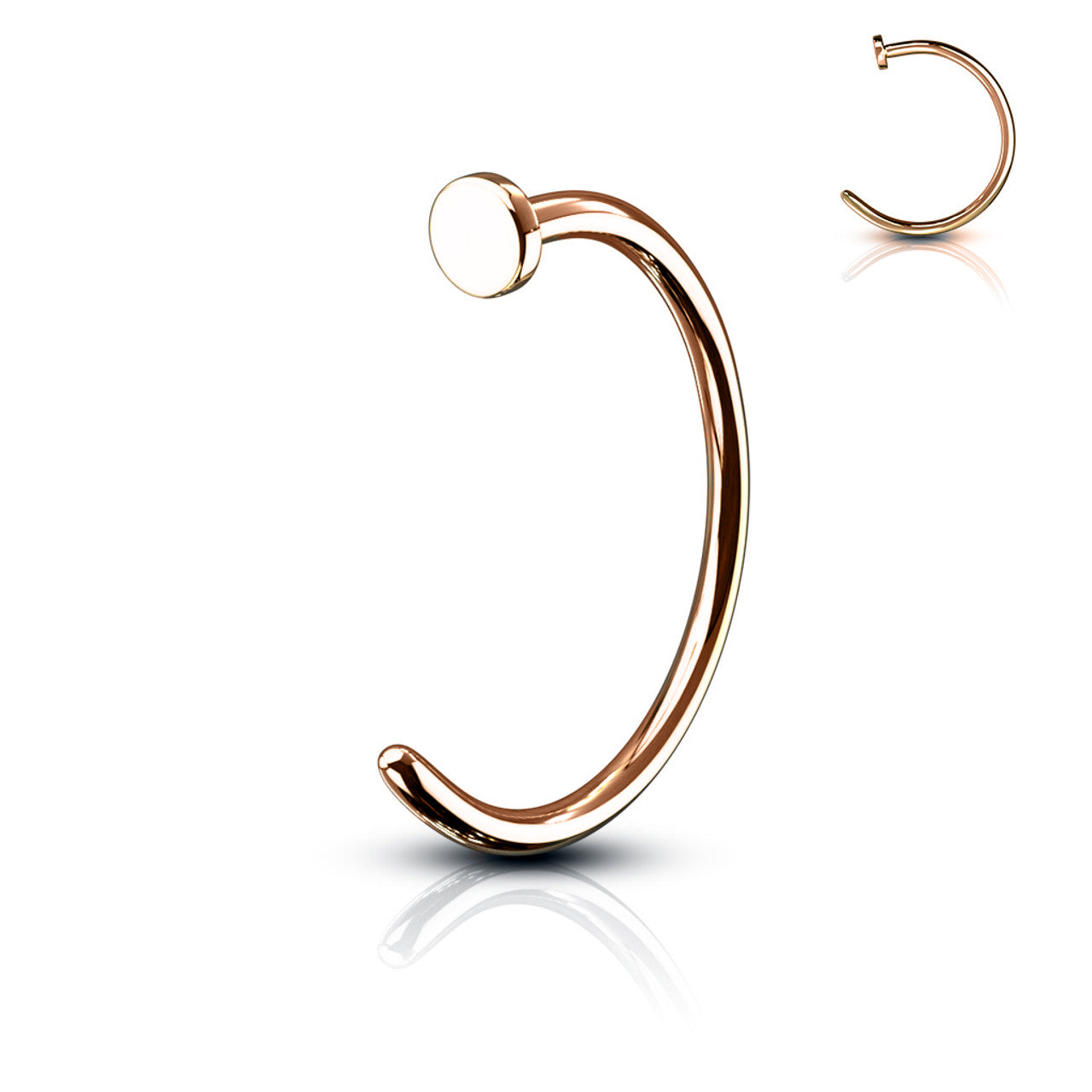 Titanium Anodized Nose Ring Hoop 20 Gauge - 8 Colors
