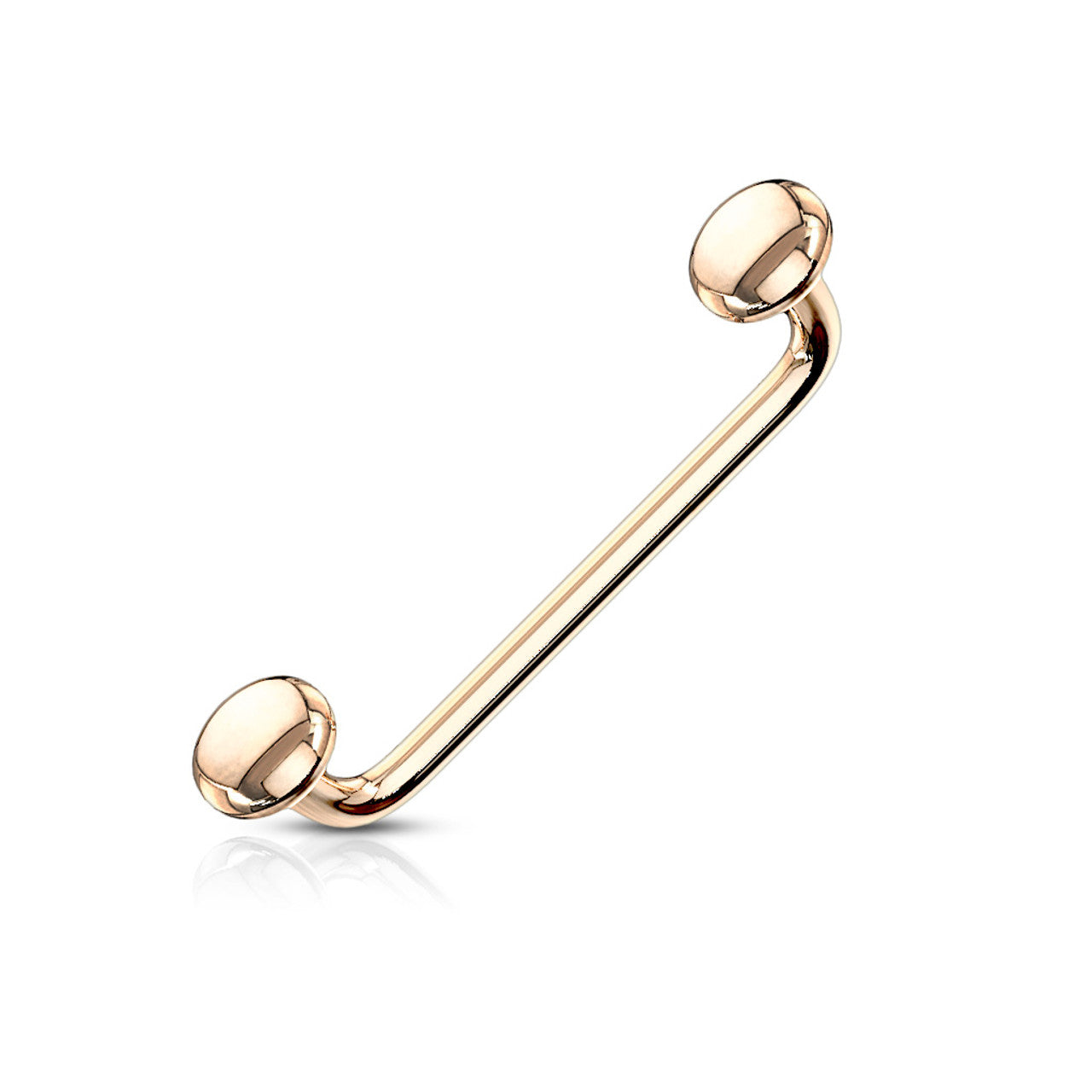 90 Degree Bent Surface Snake Eye Staple Barbells 16 Gauge & Flat Disk