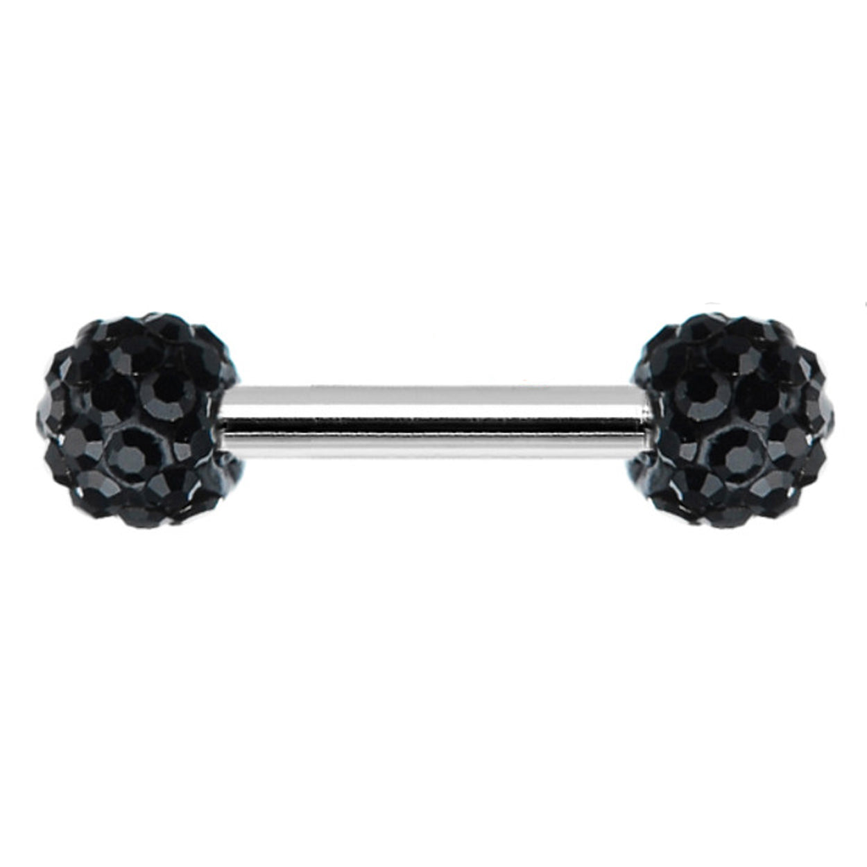 Surgical Steel Nipple Ring Barbell 16 Gauge 1/2" with Ferido CZ Gem