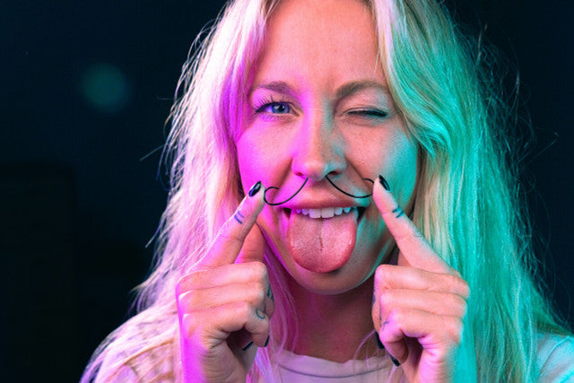 Surgical Steel Curly Mustache Septum Ring 16 or 14 Gauge 2-3/4" Long