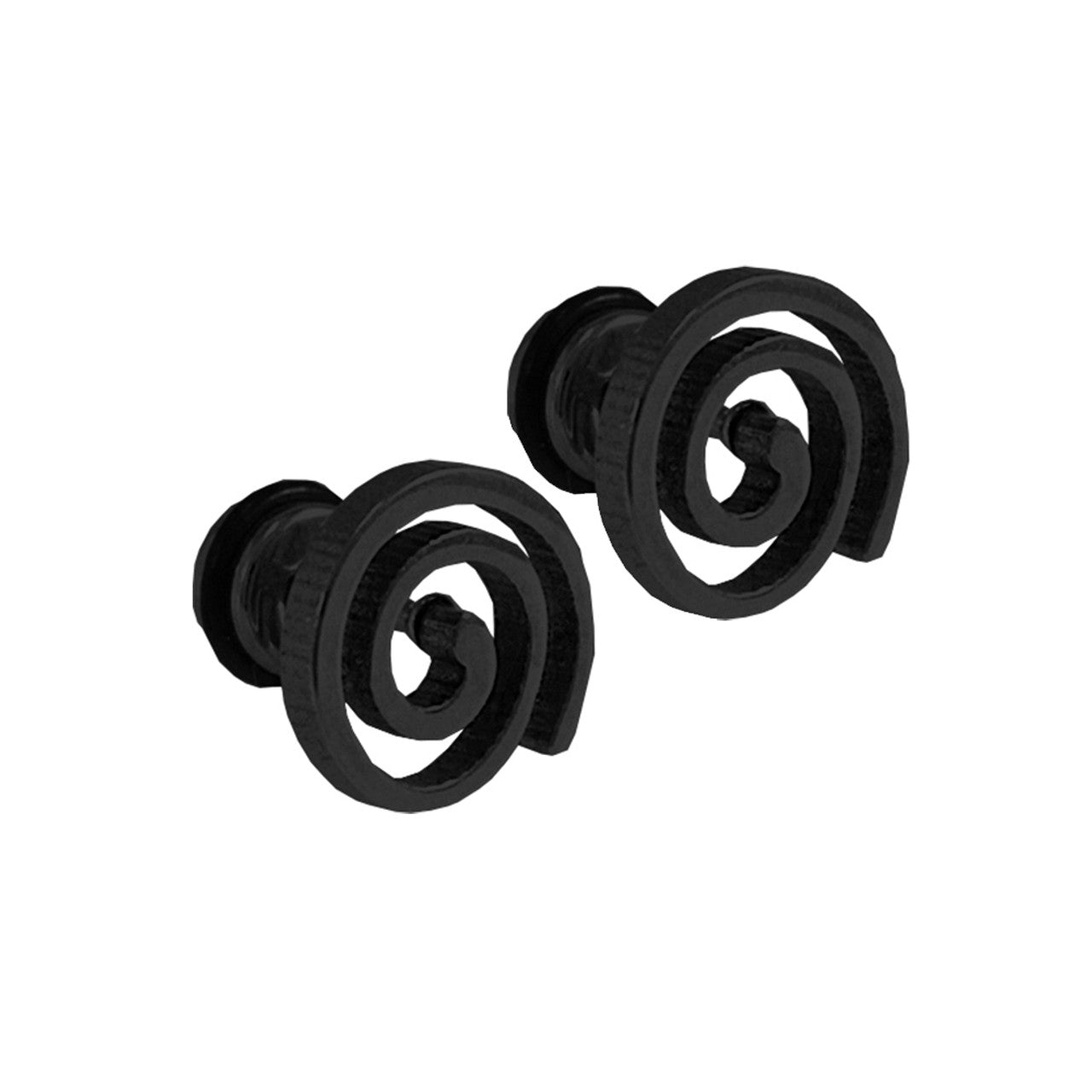 Surgical Steel Fake Cheater Earring Plugs 16 Gauge with Swirl - Pair