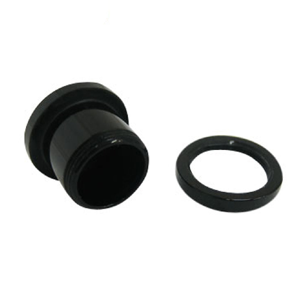 Black Acrylic 6 Gauge to 1/2 Inch Eye Swirl Screw Fit Plugs - Pair - photo 2