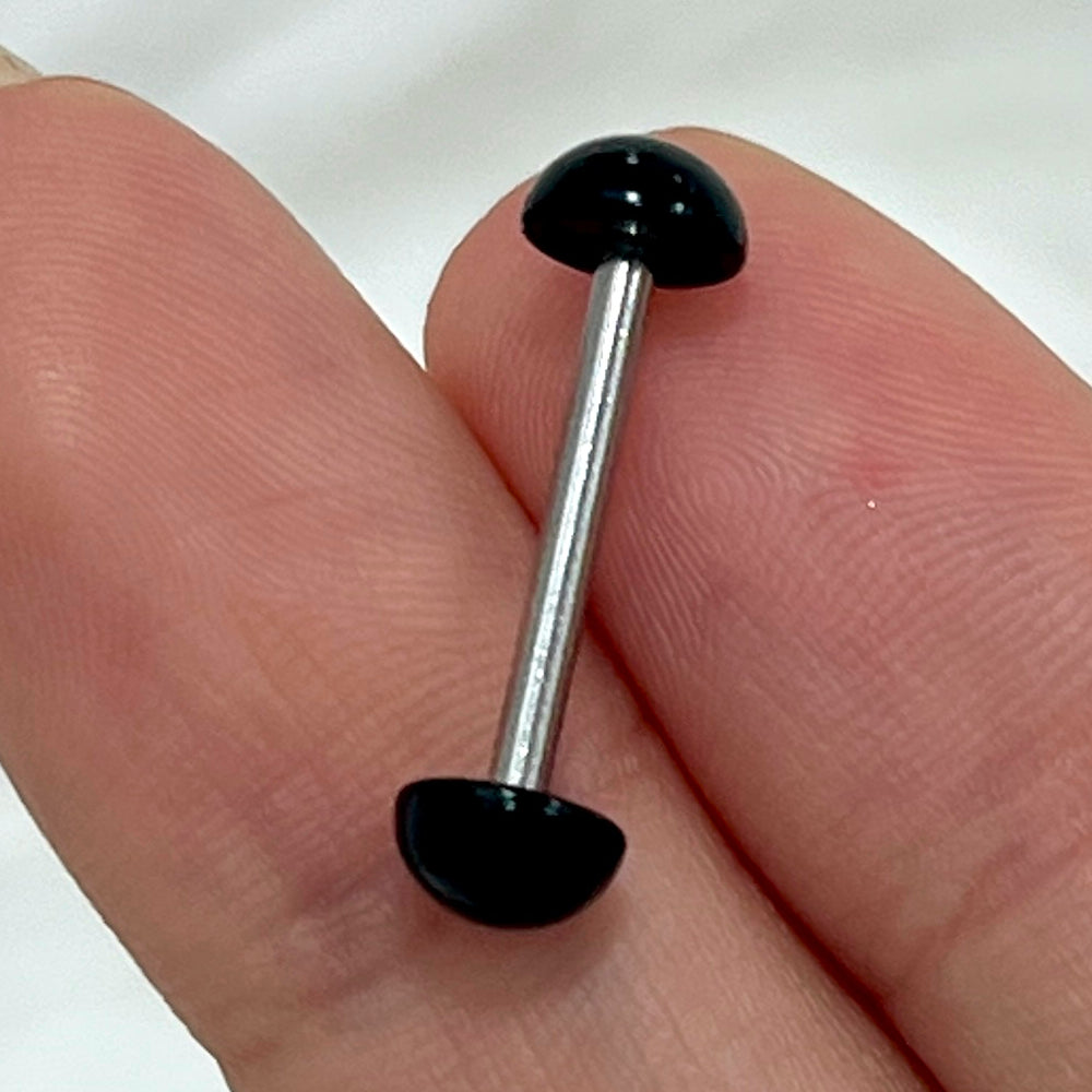 Surgical Steel 14 Gauge Straight Barbell with UV Acrylic Balls - photo 10
