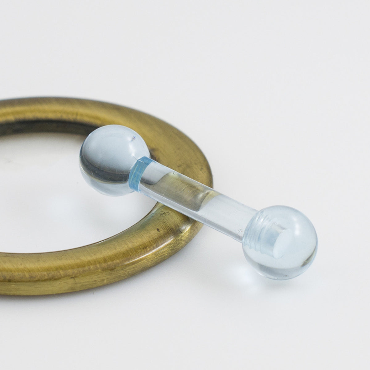Acrylic Straight Barbell 6 Gauge 15mm - 8 Colors