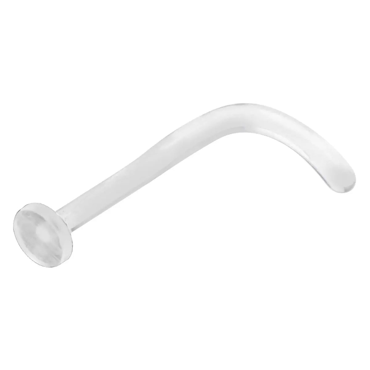 Pyrex Glass Nose Stud Retainer - 16 & 18 Gauge - photo 2