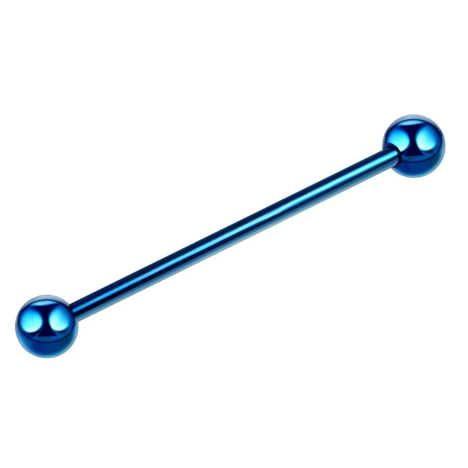Surgical Steel Anodized Industrial Barbell 14 Gauge 1-1/2" - 10 Pack