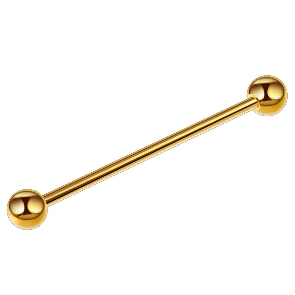 Surgical Steel Anodized Industrial Barbell 14 Gauge 1-1/2" - 10 Pack
