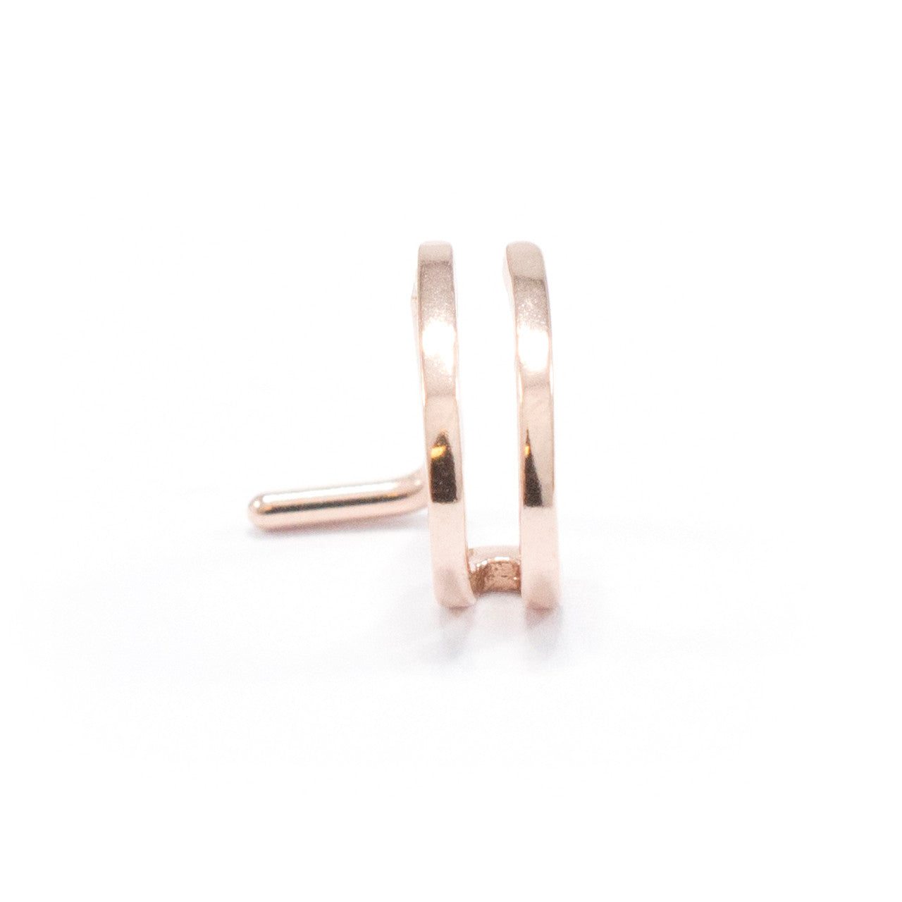 Surgical Steel Nose Ring 20 & 18 Gauge 1/4" L Bend With Double Hoop