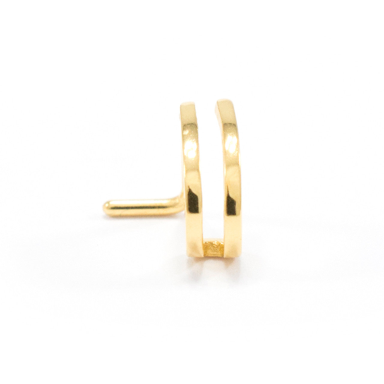 Surgical Steel Nose Ring 20 & 18 Gauge 1/4" L Bend With Double Hoop