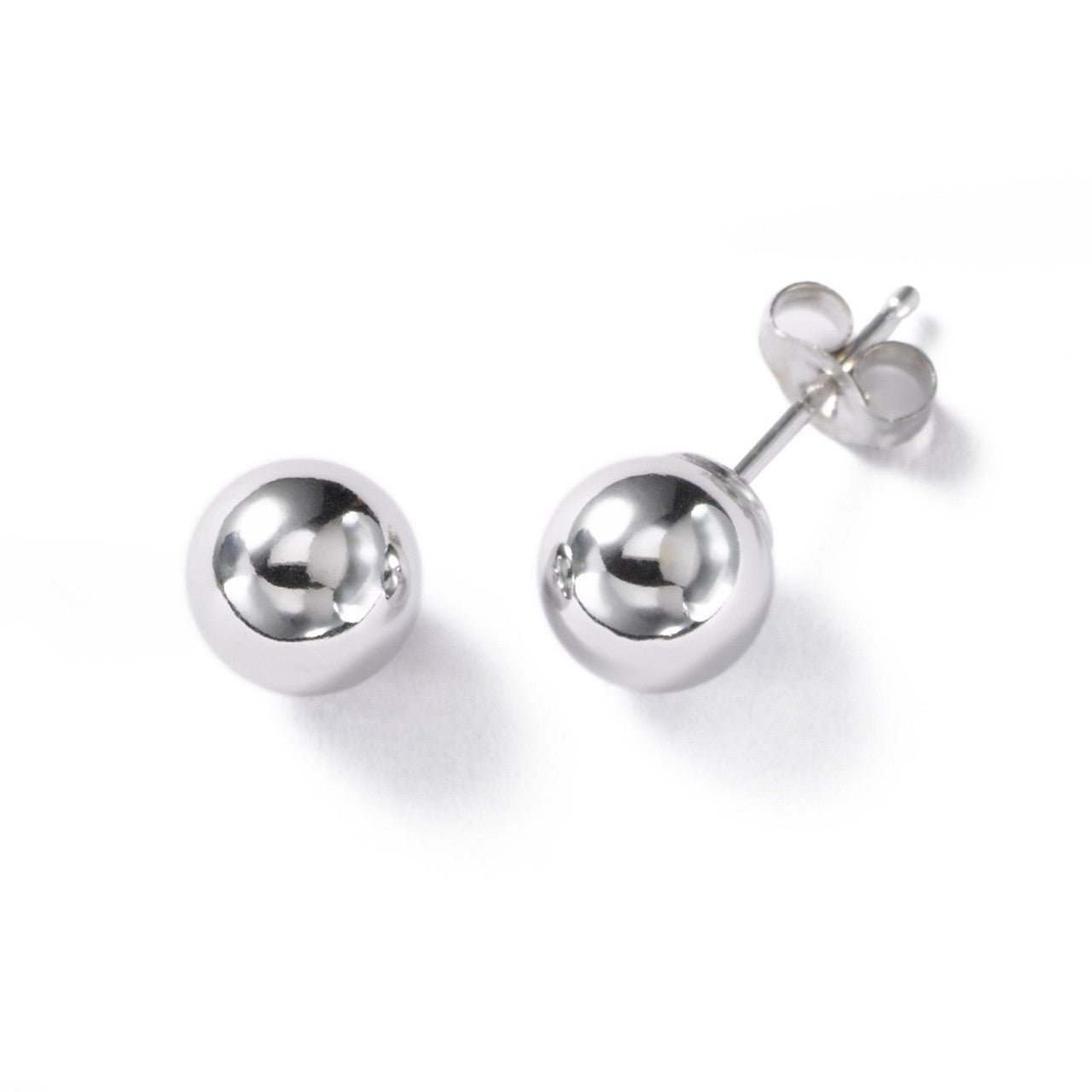 14 Karat Solid Gold Earring Stud 20 Gauge & Hollow Ball Ends - Pair