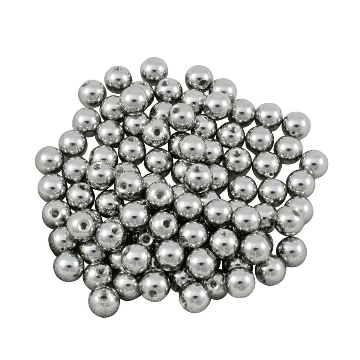 Surgical Steel Threaded Replacement Balls 14 & 16 Gauge - 10 Pack