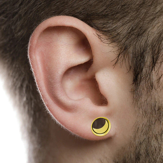 Surgical Steel Gold Double Flared Plug Ear Tunnel 12 to 2" Gauge - Set