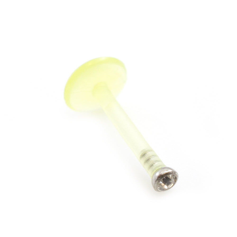Bioflex 16 Gauge Push In Labret with CZ Stone - photo 16