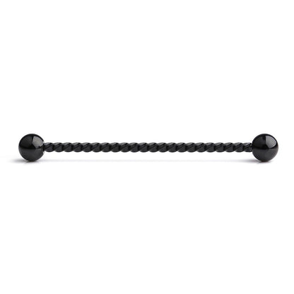 Surgical Steel Industrial Barbell 14 Gauge 1-1/2" With Braided Twist