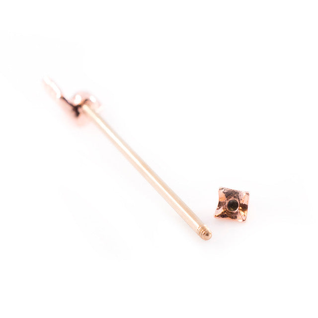 Surgical Steel 14 Gauge Industrial Barbell Arrow & Retainer - 2 Pack