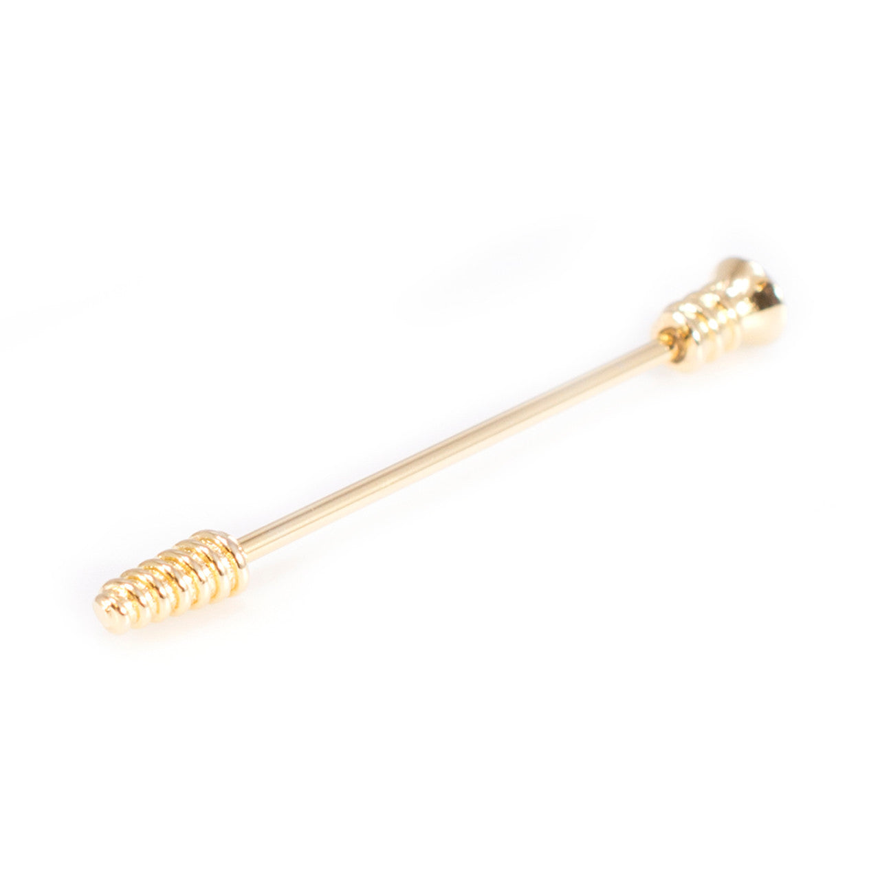Surgical Steel Industrial Barbell 14 Gauge 38 MM With Screw Design