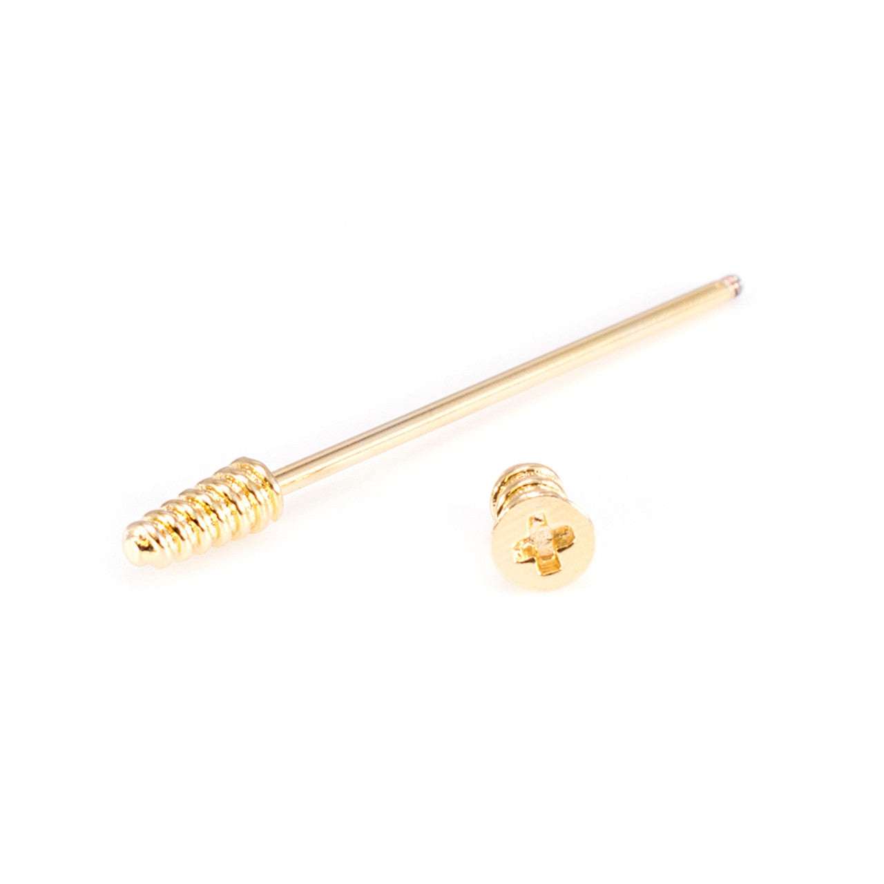 Surgical Steel Industrial Barbell 14 Gauge 38 MM With Screw Design