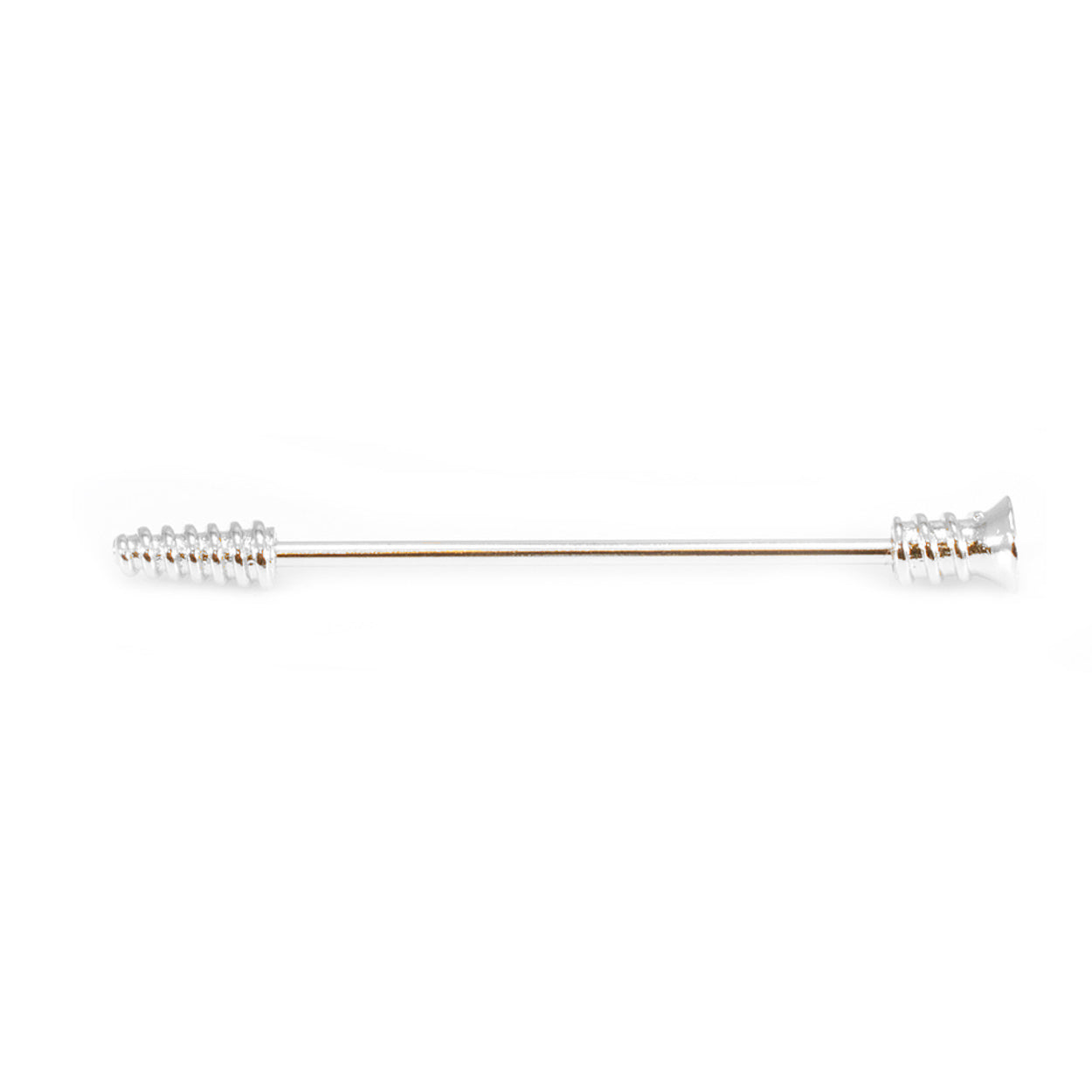 Surgical Steel Industrial Barbell 14 Gauge 38 MM With Screw Design