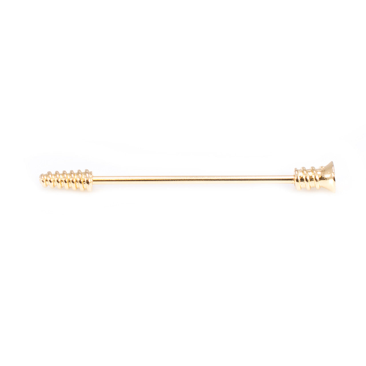 Surgical Steel Industrial Barbell 14 Gauge 38 MM With Screw Design