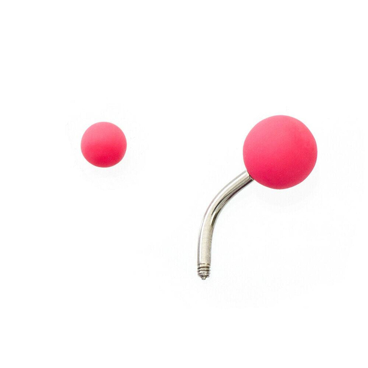 Surgical Steel Belly Button Ring 14 Gauge Matte Acrylic - 12 Pieces