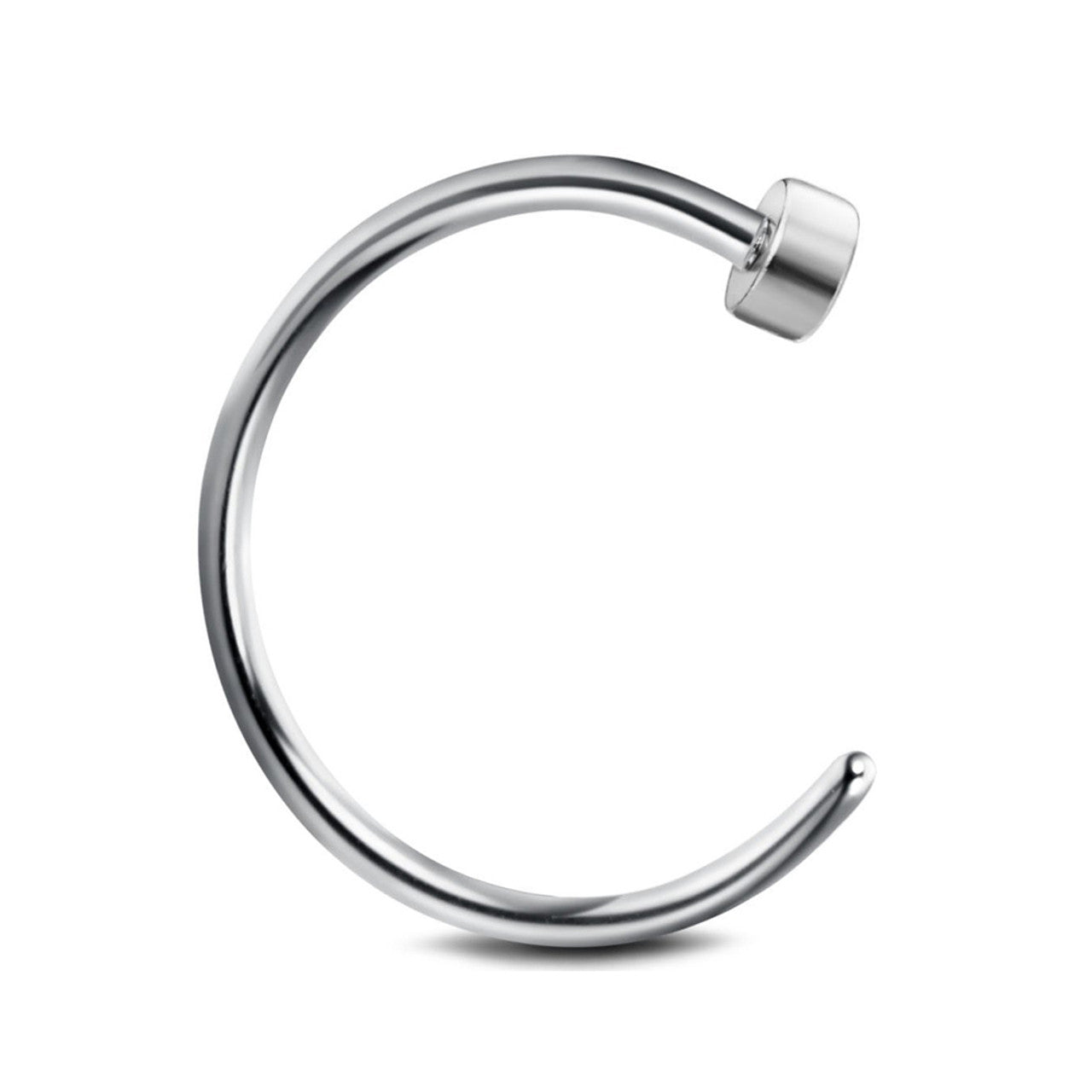 Surgical Steel Nose Hoop Ring 20 18 & 16 Gauge 3 Colors - 3 Pack