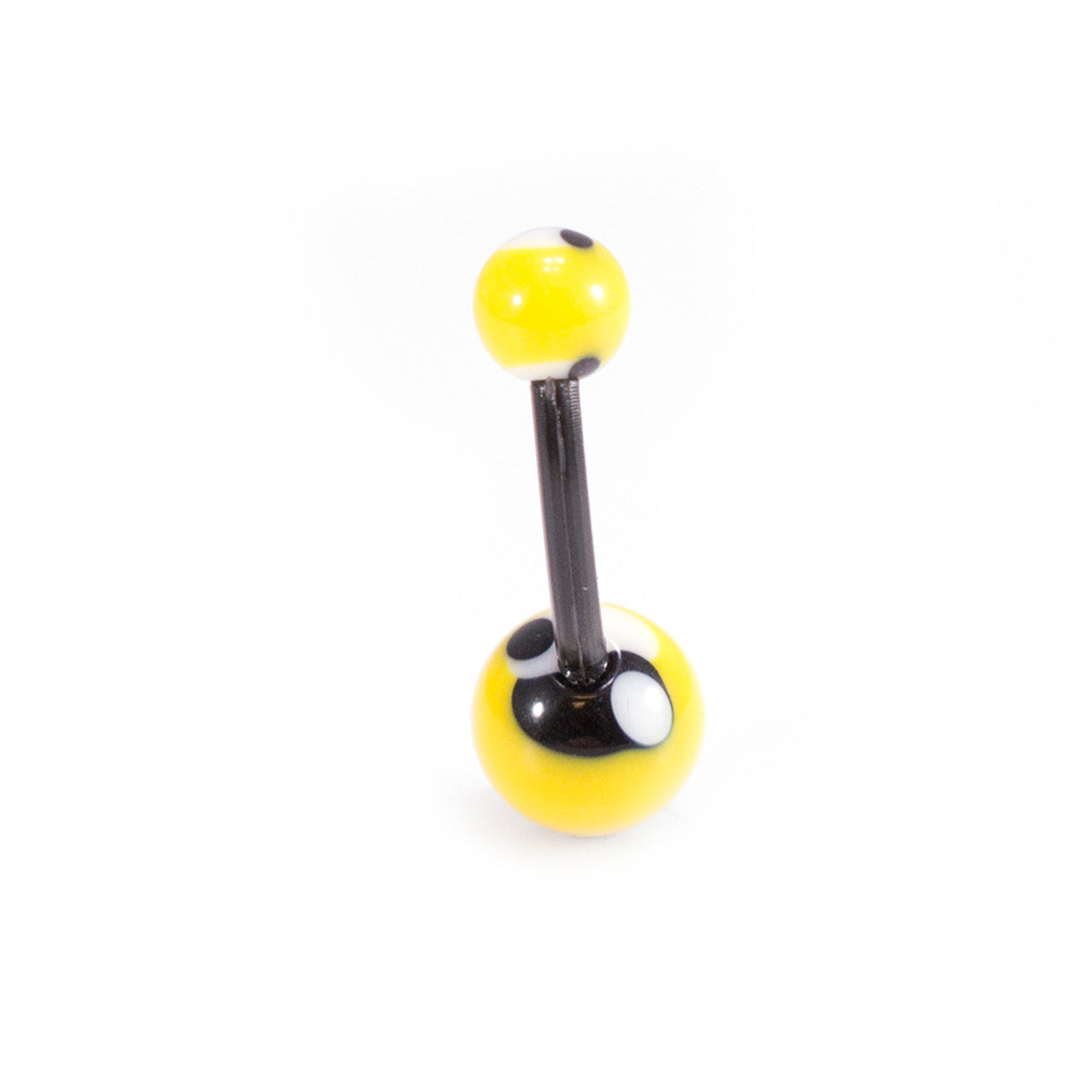 Surgical Steel Belly Button Ring 14 Gauge with Acrylic Styles - 6 Pack