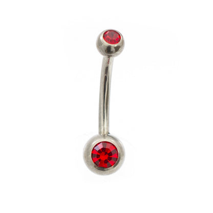 Surgical Steel Belly Button Ring Piercing Kit 14 Gauge CZ - 14 Pieces