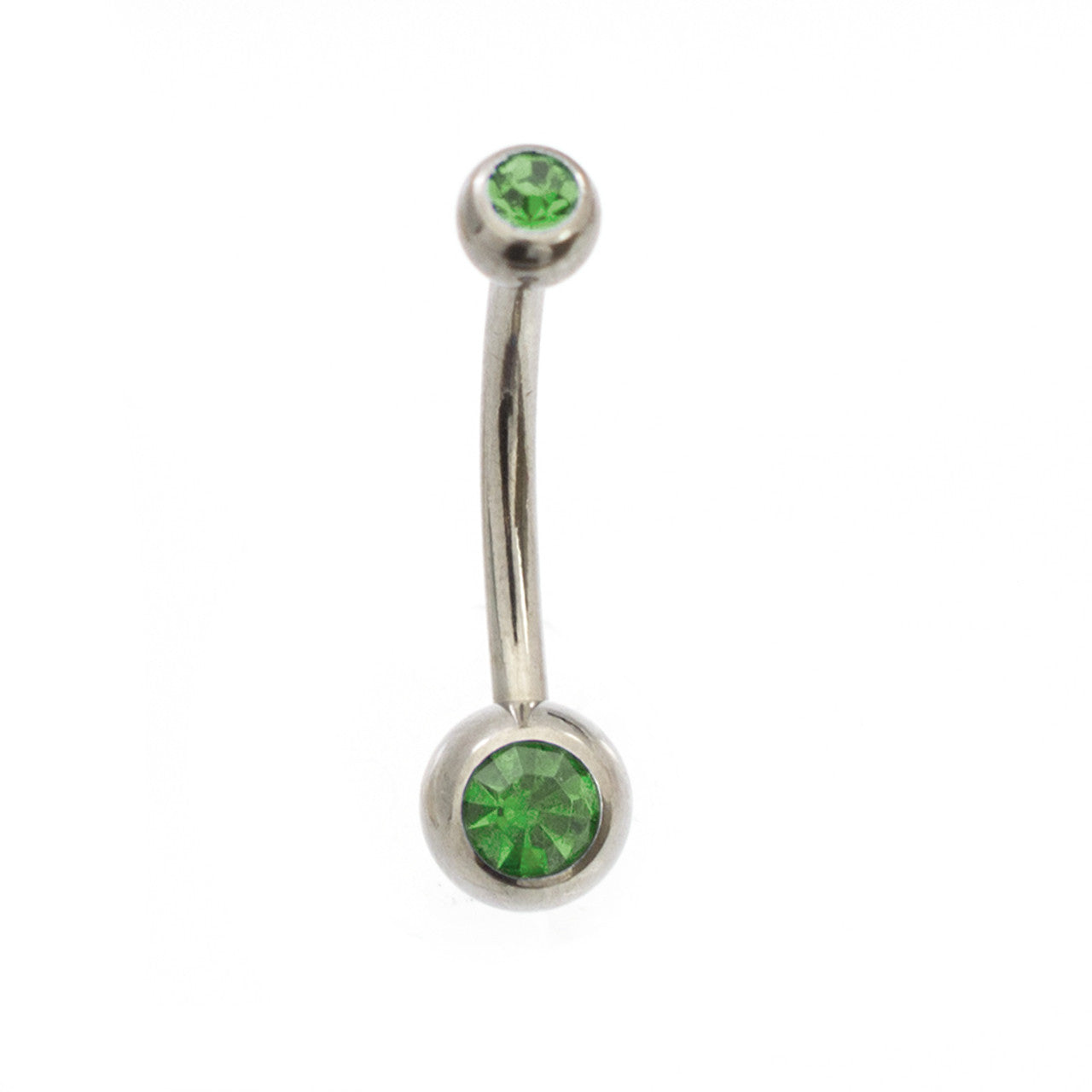 Surgical Steel Belly Button Ring Piercing Kit 14 Gauge CZ - 14 Pieces