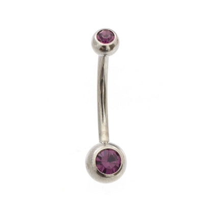 Surgical Steel Belly Button Ring Piercing Kit 14 Gauge CZ - 14 Pieces