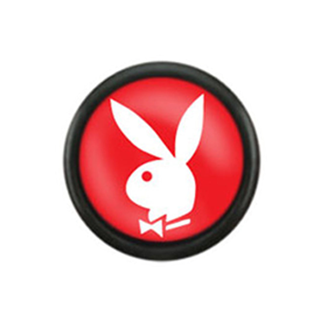 Surgical Steel 16 Gauge Fake Plugs with Playboy Bunny 5/16 Inch - Pair - photo 11