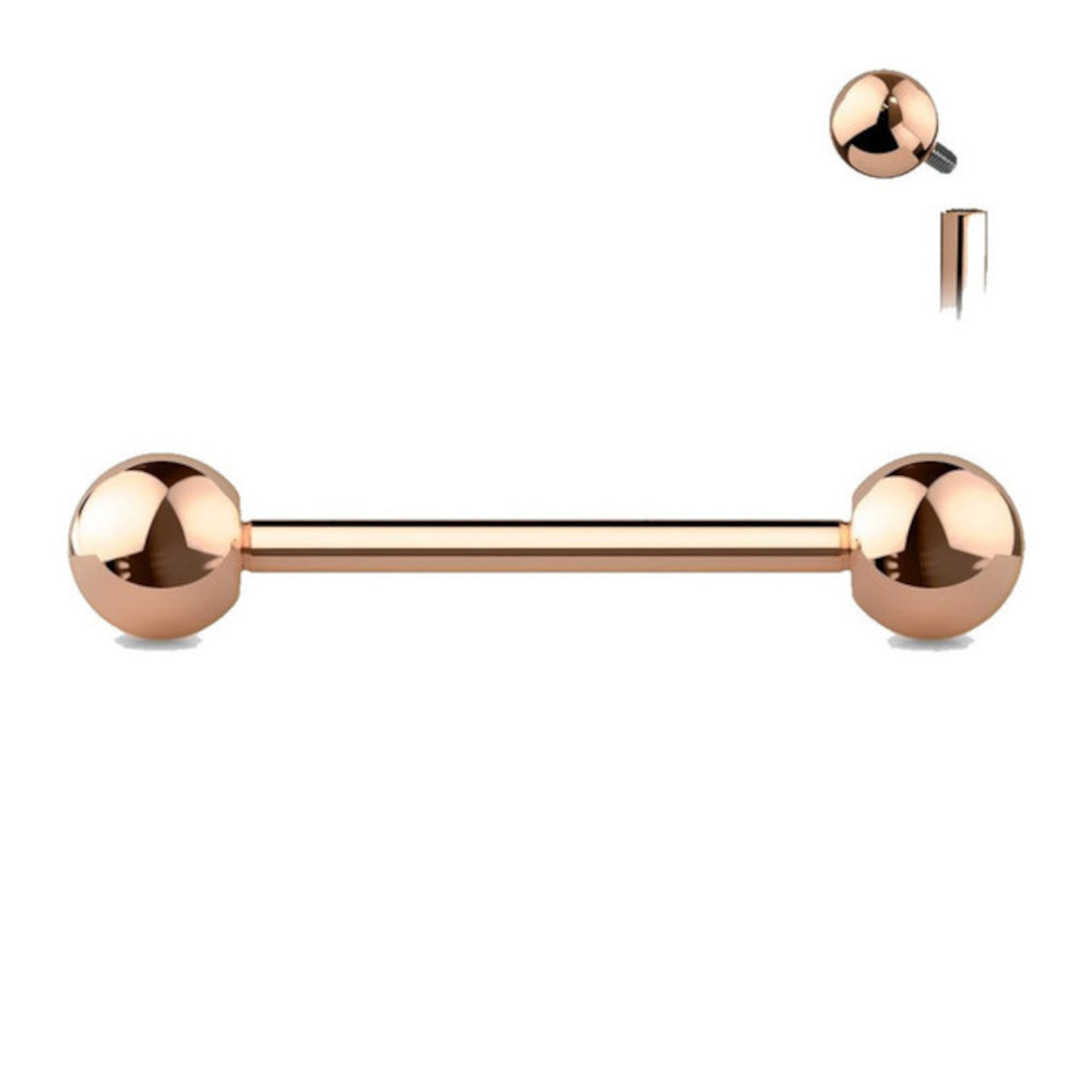 Titanium 14 Gauge Colored Straight Barbell with 5mm Ball End - photo 12