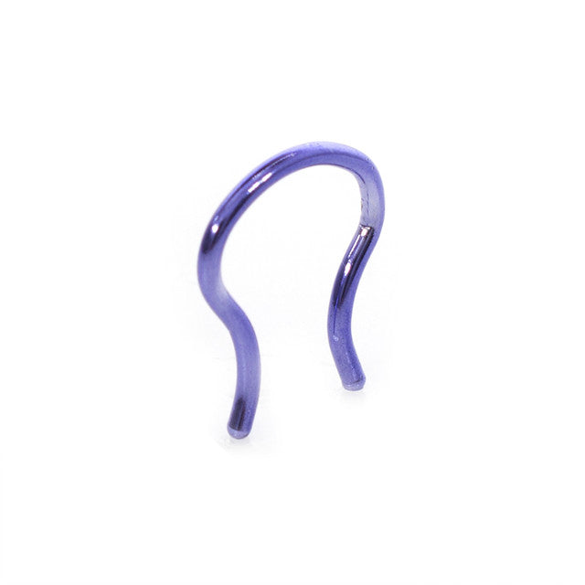 Surgical Steel Anodized Titanium Septum Ring Retainer 16 Gauge U Shape