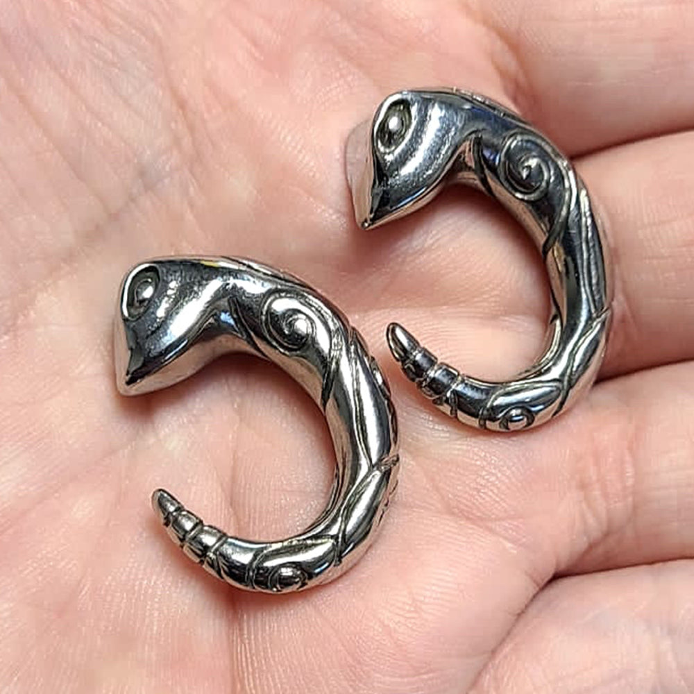 Surgical Steel Snake Serpent Ear Tapers 0G - Pair - photo 2