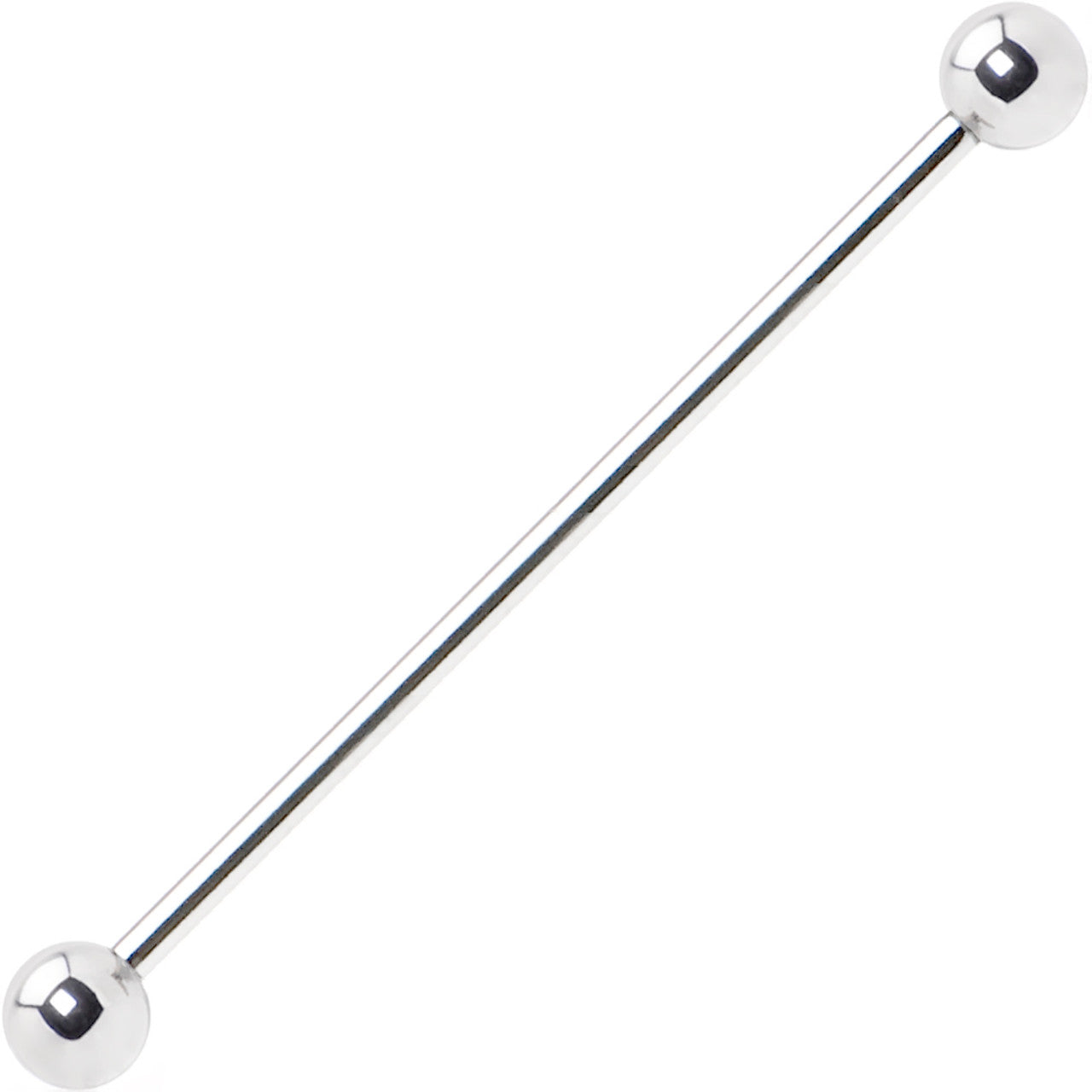 Surgical Steel Basic Straight Industrial Barbell Ring 14 & 16 Gauge