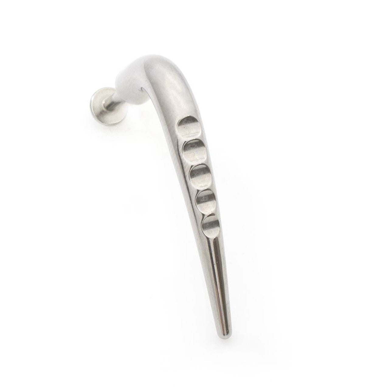Surgical Steel Labret Ring 14 Gauge 3/8" x 40 MM With Long Carved Claw