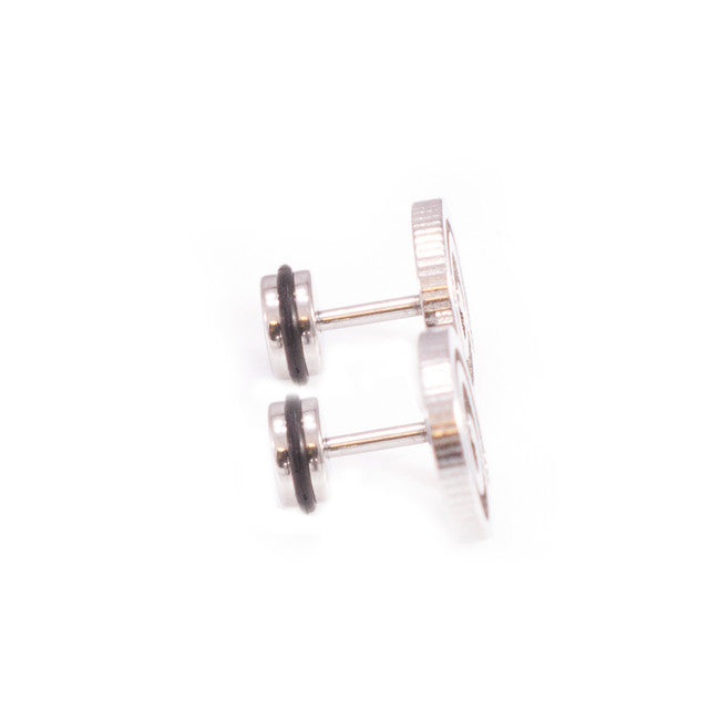 Surgical Steel Fake Cheater Earring Plugs 16 Gauge with Swirl - Pair