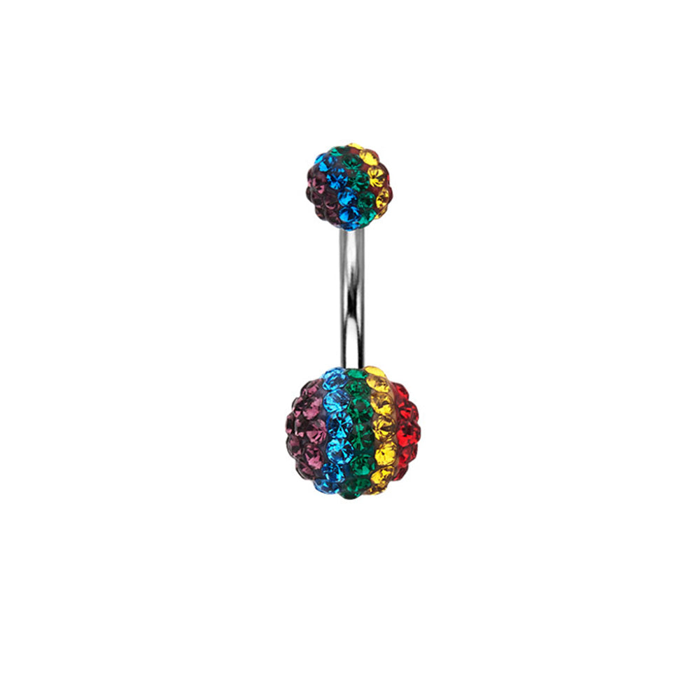 Surgical Steel 14 Gauge Belly Ring with Ferido Ball - photo 3