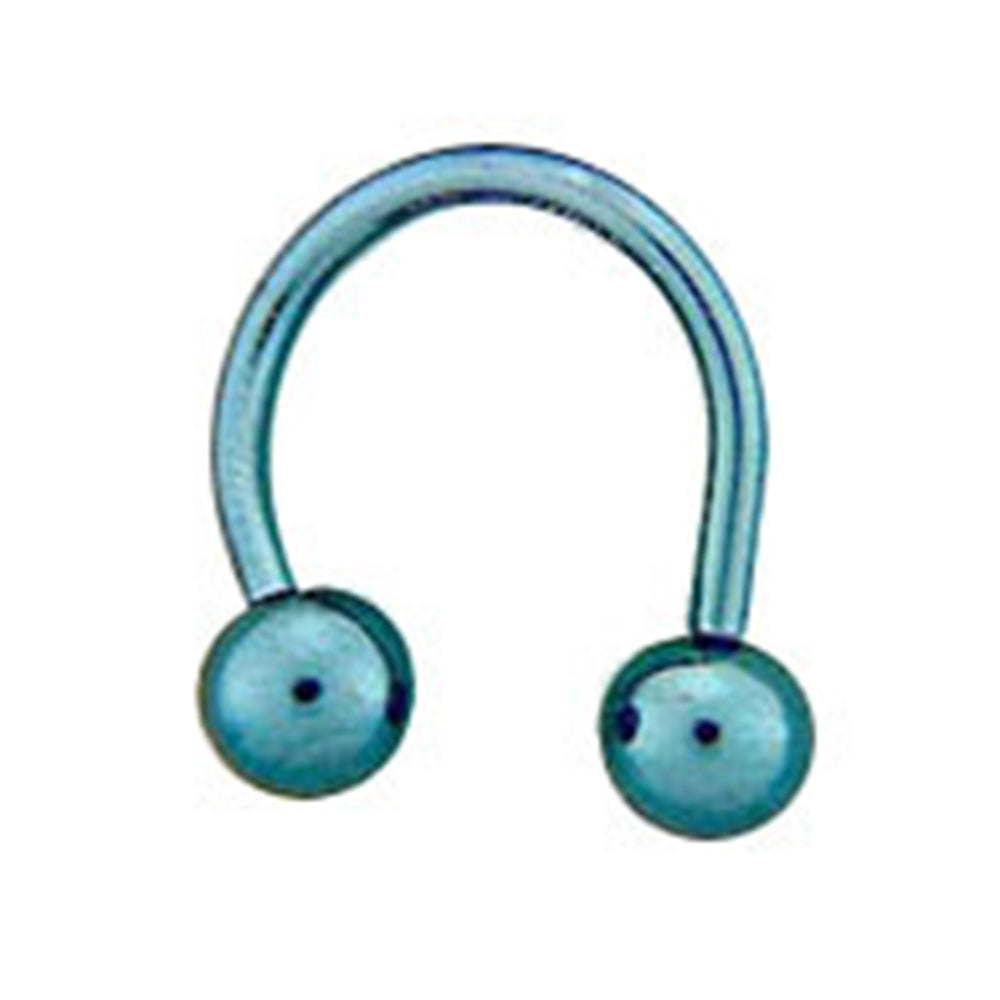 Titanium 14 Gauge Twister Spiral Rings with Ball Ends