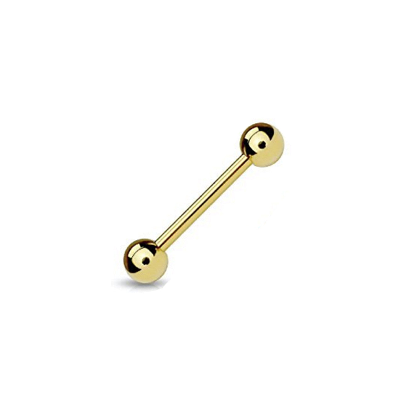 Surgical Steel Tongue Ring Straight Barbell 14 Gauge 5/8" (16 MM)