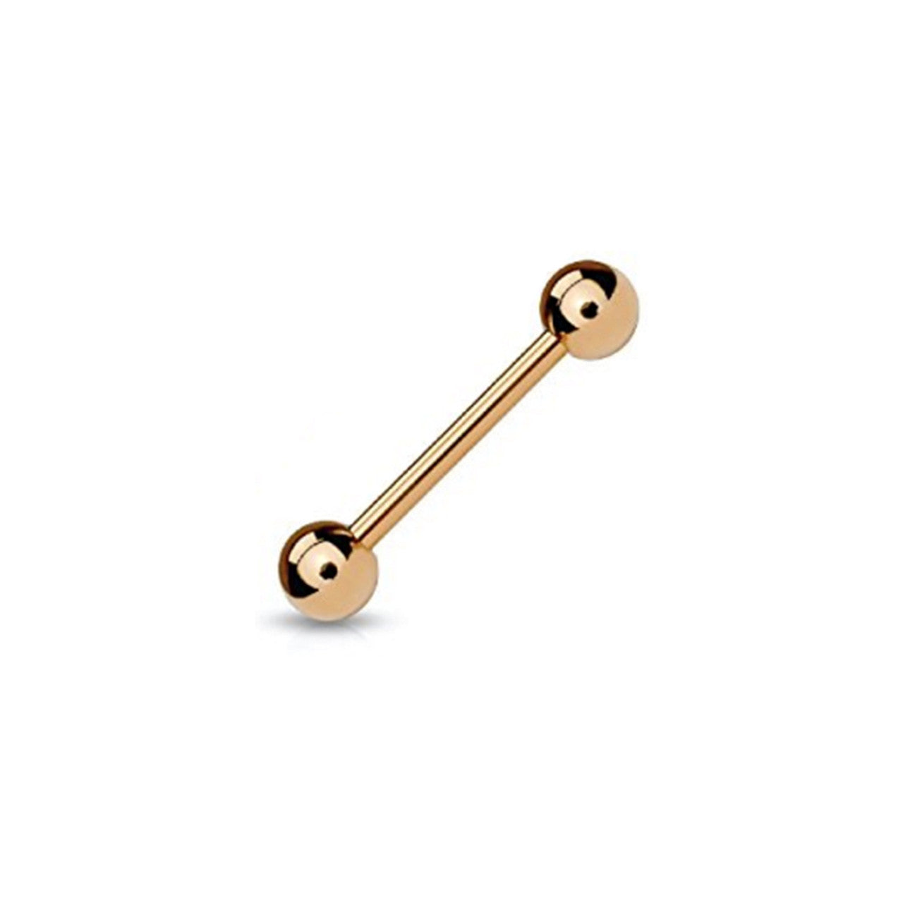 Surgical Steel Tongue Ring Straight Barbell 14 Gauge 5/8" (16 MM)
