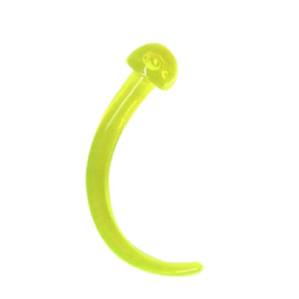 Acrylic 8 Gauge Curved Claw Taper Ear Plugs with UV Glow - Pair - photo 3