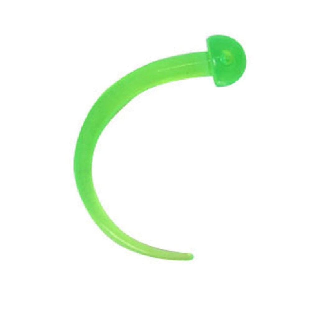 Acrylic 6 Gauge UV Glow Claw Curved Ear Tapers - Pair - photo 4