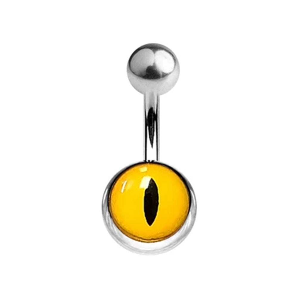 Surgical Steel 14 Gauge Belly Ring with Cat's Eye - photo 6